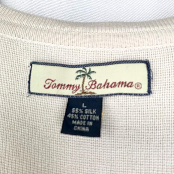 Tommy Bahama Mens Silk and Cotton V-Neck Sweater Size Large - Picture 2 of 7